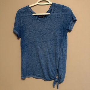 Blue crop top